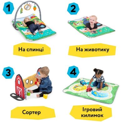 Развивающий коврик 4 в 1 Baby Einstein Busy Barnyard 17327