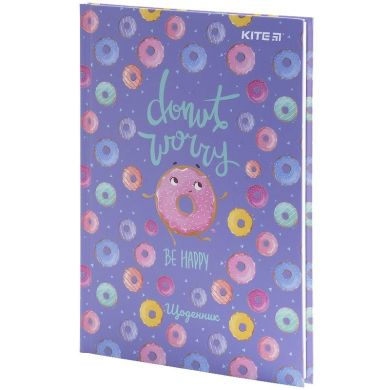 Щоденник шкільний, тверда обкладинка, Donut Kite K21-262-9