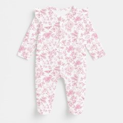 Слип с рюшами для девочки из 100% хлопка Pima My Little Pie Chloe Pink 0/1 месяцев (50-56) K065, 1/3 місяців (56-62), 56