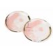 Праздничные тарелки бумажные розовые с золотым 23 см 10 шт LaPrida 5-69620
