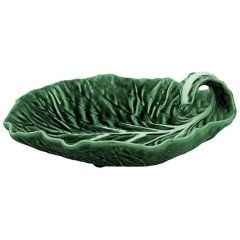 Тарелка большая Cabbage зеленый Bordallo Pinheiro 25 cm 65000599