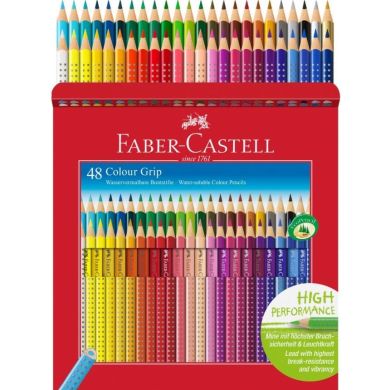 Акварельні олівці Grip 48 кольорів у картонній коробці Faber-Castell 26535