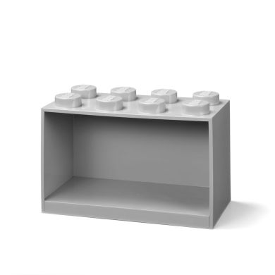 Декоративная полка для хранения книг Х8-серая Lego 41151740