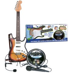 Электронная гитара с микрофоном и беспроводным соединением BONTEMPI 602410