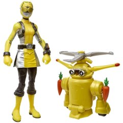 Фигурка Могучие Рейнджеры серии Beast Morphers Yellow Ranger and Morphin Jax Beastbot, 15 см E8087