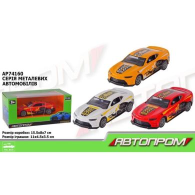 Игрушка машина арт AP74160 АВТОПРОМ 1:36 3 цв в кор.15*8*7см