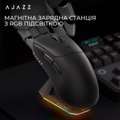 Игровая беспроводная мышь Ajazz AJ179PRO-3 Mod-Black-3395-8K Charging Dock