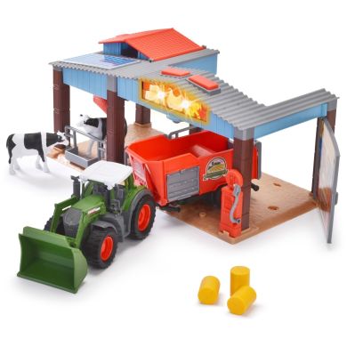 Игровой набор Ферма с трактором Фендт со звуком и светл. эф., 2 фигурки, 3+ DICKIE TOYS 3735003