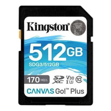 Карта памяти Kingston SD 512GB C10 UHS-I U3 R170/W90MB/s SDG3/512GB