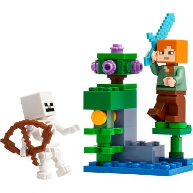 Конструктор Бой в пещере с зарослями LEGO Bags Minecraft 30705