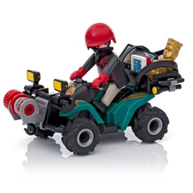 Конструктор Playmobil City Action Грабитель с добычей на квадроцикле 6879