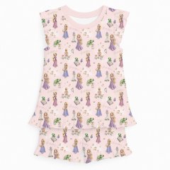 Короткая пижама для девочек с рюшами из хлопка My Little Pie Aurora 104-110 PJ007