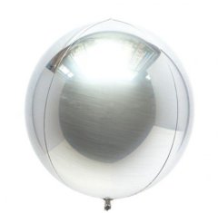 Кулька фольгована Сфера Срібна 21572