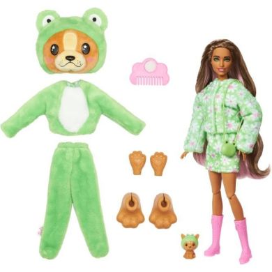 Кукла Barbie Cutie Reveal серии Прекрасное комбо щенка в костюме лягушки HRK24