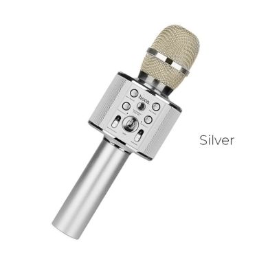 Микрофон Hoco Microphone BK3 Cool Sound silver 18308