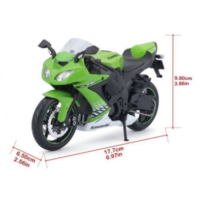 Мотоцикл игрушечный Kawasaki Ninja ZX-10R в масштабе 1:1231101-10011