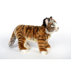 М'яка іграшка Тигр жаккард, що стоїть, 30 см Hansa 7074