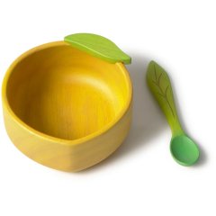 Набор детской посуды: миска и ложка &laquo;Лимон&raquo;, Oli&Carol W-BOWL-LEMON