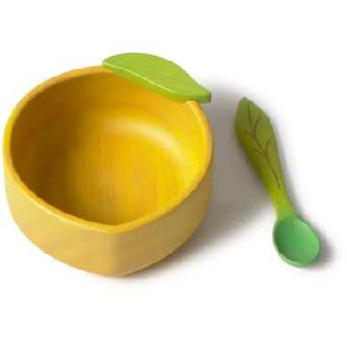 Набор детской посуды: миска и ложка &laquo;Лимон&raquo;, Oli&Carol W-BOWL-LEMON