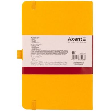 Нотатник Axent Partner 125x195 мм 96 аркушів у клітинку Жовтий 8201-08-A