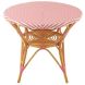 Обеденный стол RATTAN розовый/белый (89x90x75 см) J-LINE 51118