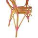 Обеденный стол RATTAN розовый/белый (89x90x75 см) J-LINE 51118