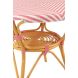 Обеденный стол RATTAN розовый/белый (89x90x75 см) J-LINE 51118