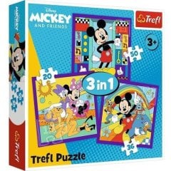 Пазлы 3in1 Disney Микки и его веселая команда Trefl 34894