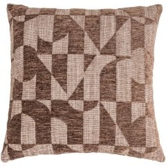 Подушка &laquo;Aria&raquo;, коричневая, с геометрическим узором Richmond Interiors 215972