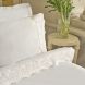 Постельное белье Karaca Home Carmello, белое (простыня 240x260, пододеяльник 200x220, 2 наволочки 50x70) 1000239908001