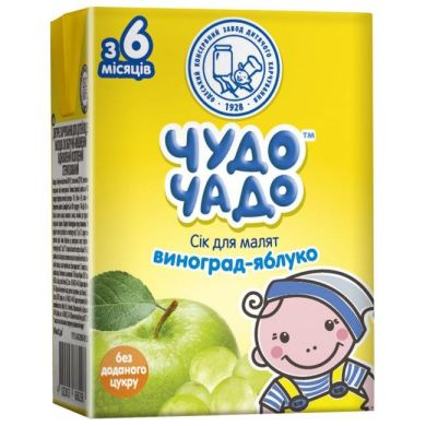 Сок Чудо-Чадо Виноградно-яблочный 0,2 л 1748