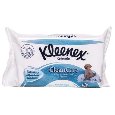 Упаковка влажной туалетной бумаги Kleenex CleanCare листовой сменный блок 9440080 5029053019086