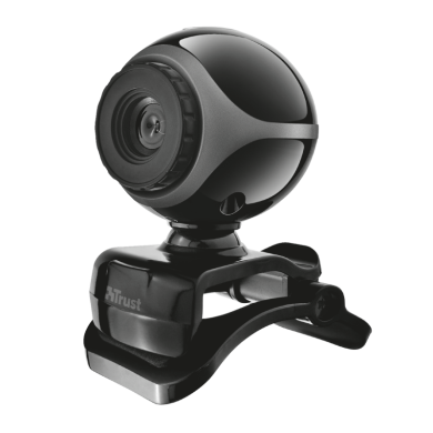 Веб-камера Trust Peripherals Exis черная с серым 17003_TRUST
