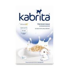 Вівсяна каша Kabrita на основі козячого молока для дітей віком від 5 місяців 180 г KK40000078 8716677007977