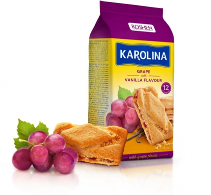 Печиво Roshen Karolina з виноградом та ванільним ароматом 225 г 9100000629