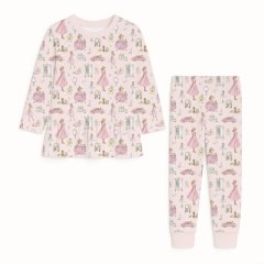 Хлопковая пижама для девочек с длинными рукавами My Little Pie 12/18 месяцев (80-86) Mon Cherie PJ009