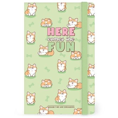 Блокнот в линейку средний Корга Legami NOTP0114