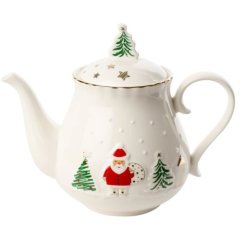 Чайник 850 мл из фарфора в коробке LET IT SNOW POZZI MILANO 1342LSNO