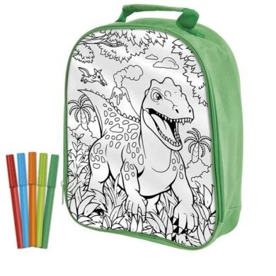 Dinosaur Expedition Рюкзак-раскраска с фломастерами, арт.990192 Moxy 990192