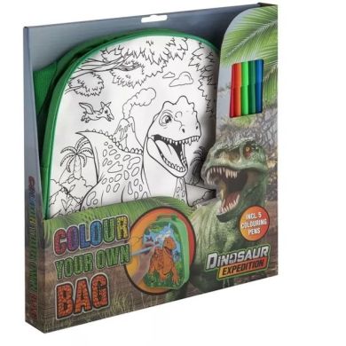 Dinosaur Expedition Рюкзак-раскраска с фломастерами, арт.990192 Moxy 990192