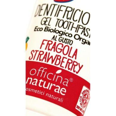 Дитяча органічна зубна паста з Полуничним смаком Officina Naturae BIRDNTFR