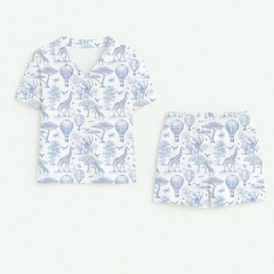 Детская пижама с коротким рукавом и шортами 2-3р My Little Pie 92-98 Africa Blue PJ023