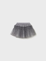 Элегантная фатиновая юбка серого цвета со звездами Mayoral 80 Свинцовый 2901