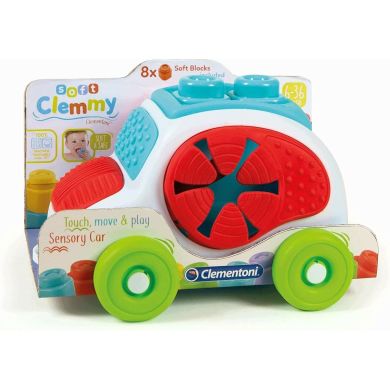 Іграшка-машинка з конструктором Clementoni Sensory Car, серія Soft Clemmy, 8 деталей 17315