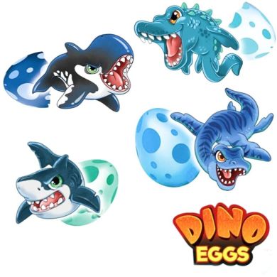 Растущая игрушка в яйце Dino Eggs Динозавры неба, земли, моря в ассортименте T027-2019