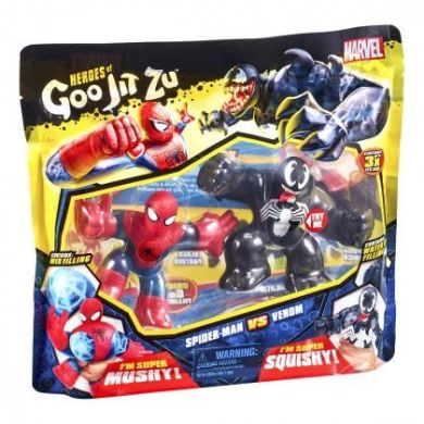 Игрушки-тянучки Спайдермен и Веном Супергерои Марвел GooJitZu 121638