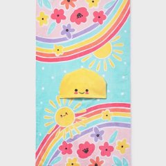 Детское пляжное полотенце с капюшоном Mayoral Бирюзовый 9113