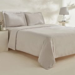 Комплект постільної білизни FELVES, світло-сірий: простирадло 240 &times; 260 см, підковдра 240 &times; 220 см, 2 наволочки 50 &times; 70 см Karaca Home 8680214348437