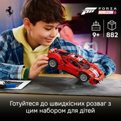 Конструктор Автомобиль Ferrari 488 PISTA Lego Technic 882 дет. 42235