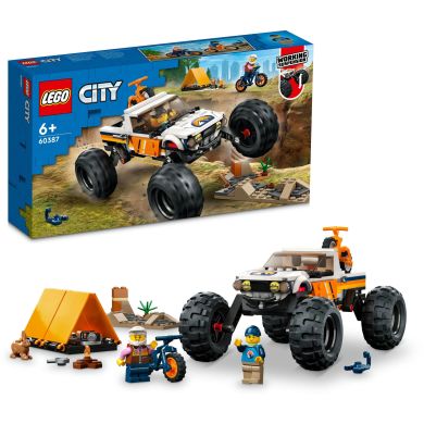 Конструктор LEGO City Пригоди на позашляховику 4x4 252 деталей 60387